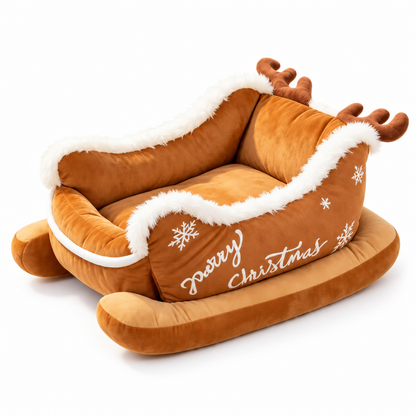 Cozy Sleigh Cat Bed