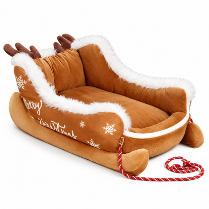 Cozy Sleigh Cat Bed