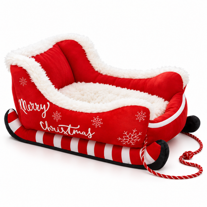 Cozy Sleigh Cat Bed